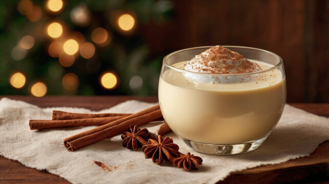 Eggnog. Milk punch. Egg milk punch. It is a rich, chilled, sweetened, dairy based beverage.