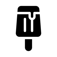 ice cream glyph icon