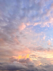 Fototapeta premium Dramatic sunset sky for nature background