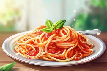 Delicious Spaghetti Bolognese. Comforting Italian cuisine concept