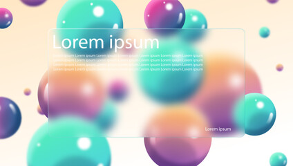 Modern Glass Interface Background Design