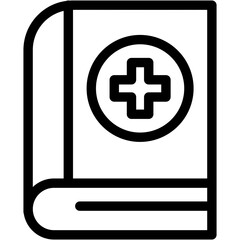 Obraz premium education, hospital, book, doctor, care Icon