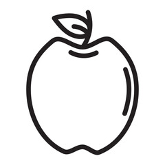 Apple Vector Line Icon Design
