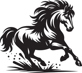 horse  vector art design