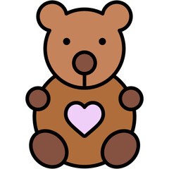 teddy bear, love, heart , love and romance, miscellaneous, valentines day, valentine Icon