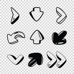 Arrowhead vector art design on a white background Vector illustration