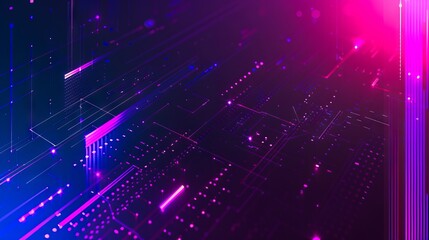 Obraz premium Futuristic abstract background with neon lights.