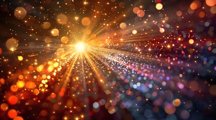 Fototapeta premium Sparkling and shining flash background 