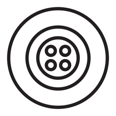 Button Line Purple Circle Black