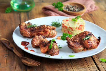 Hähnchen mit Couscous-Salat