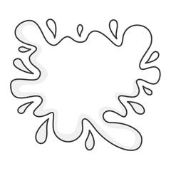 Milk splash icon