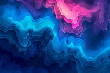 Obraz premium Abstract colorful wavy pattern background in vibrant shades of blue and pink