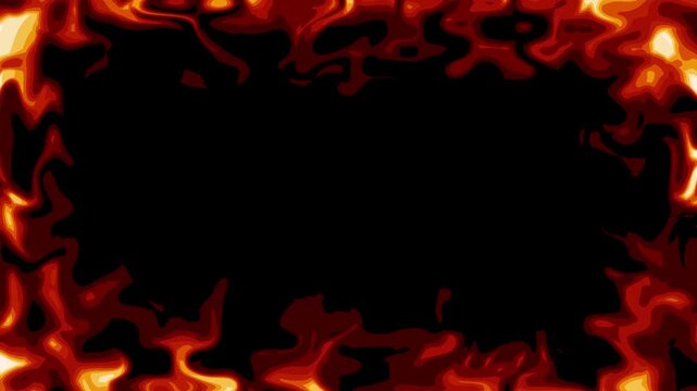 fire 2d flame burn frame animation background