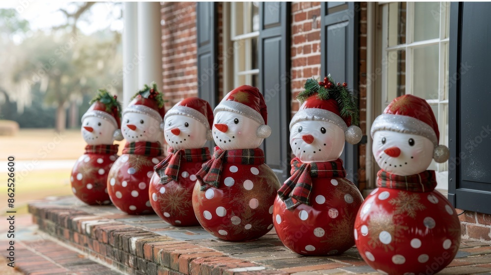 Canvas Prints deck the halls of your outdoor space with towering inflatable figures of santa, snowmen, and reindee