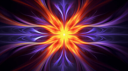 Fototapeta premium Abstract fractal patterns with vivid colors and creating a hypnotic effect