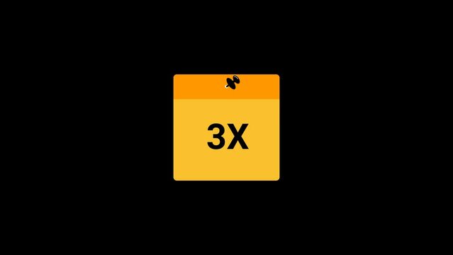 3x Sticky note Animation