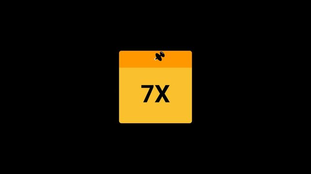 7x Sticky note Animation