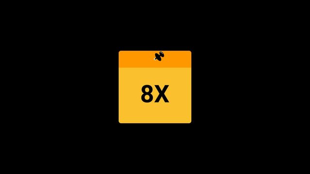 8x Sticky note Animation