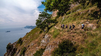 Sentiero degli Dei (Path of God), Costiera Amalfitana (Salerno). Trekking da Bomerano di Agerola a...