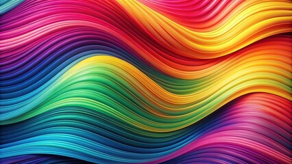 Obraz premium Colorful wave background with dynamic curved texture, wave, abstract, background, colorful, vibrant, design, pattern, texture