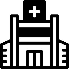 Obraz premium Vector Icon building, hospital, Research center, laboratory, medical Icon