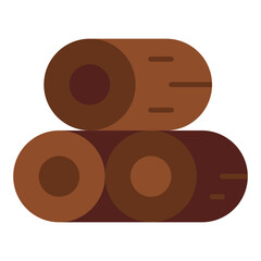 firewood, wood, trunks, logs, forest Icon