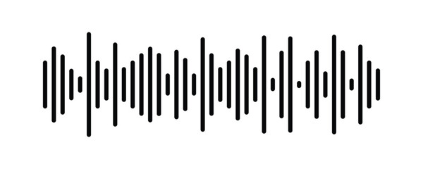 Equalizer music waves collection. Set of black music wave. Black music line wave beat collection. Frequency audio waveform with white background.