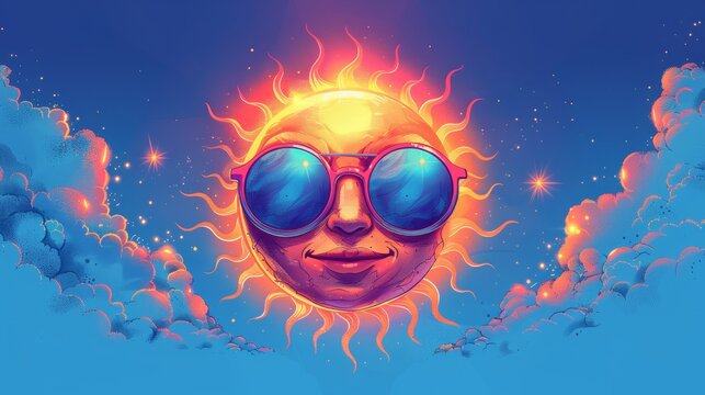 Cartoon Sun Sunglasses Images Browse 64 490 Stock Photos Vectors and Video Adobe Stock