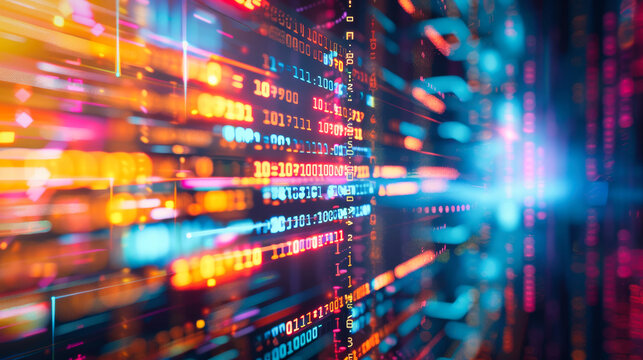 Abstract background of generic computer code. Data and technology concept.