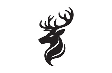 Fototapeta premium vector of deer icon on white background