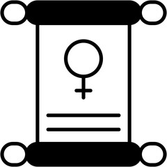 Banner, female, femenine, feminism, venus Icon