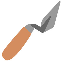 under construction equipment trowel icon vector illustration graphic design
