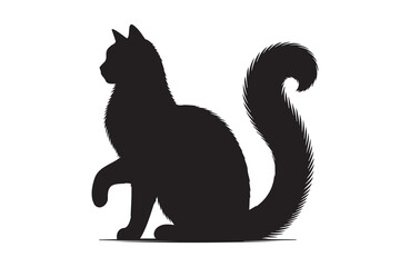 Fototapeta premium vector of a cat icon on white background