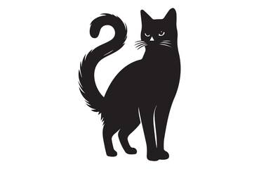 Obraz premium vector of a cat icon on white background