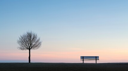 Create a minimalist seascape photograph with negative space, featuring a lone sailboat drifting on calm waters