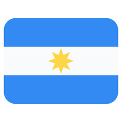 Vector Icon for Argentina, country, national, flag, world flag