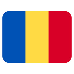 Fototapeta premium Vector Icon for Romania, country, national, flag, world flag