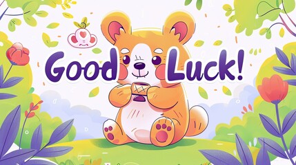 Good Luck Sign with Cute Animal for Extra Fortune Charms