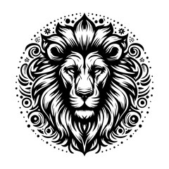 lion head vector