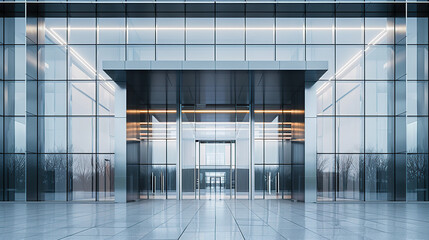 Obraz premium Modern architectural glass facade