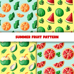 summer fresh fruit pattern set