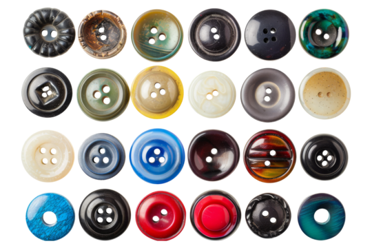 Collection of Colorful Buttons