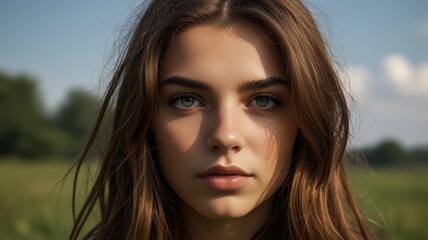 Fototapeta premium Portrait of Young Woman