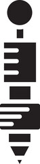 Obraz premium Pen Glyph Icon