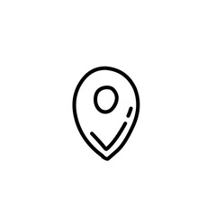 hand drawn map pins sign location