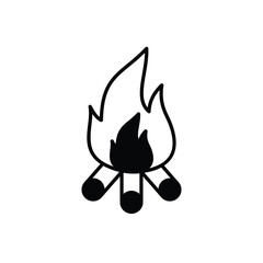 Bonfire vector icon