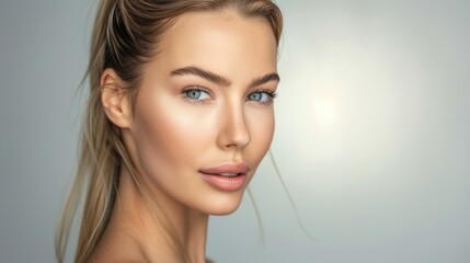 Naklejka premium The Woman's Natural Beauty