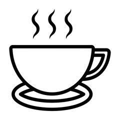 Tea Vector Line Icon Design