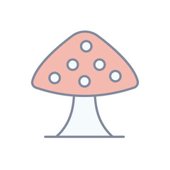 Mushroom vector icon