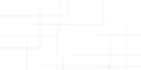 Abstract minimal geometric white light background design. Modern Abstract white background design with layers of textured white transparent material in triangle and squares shapes. Technology concept.